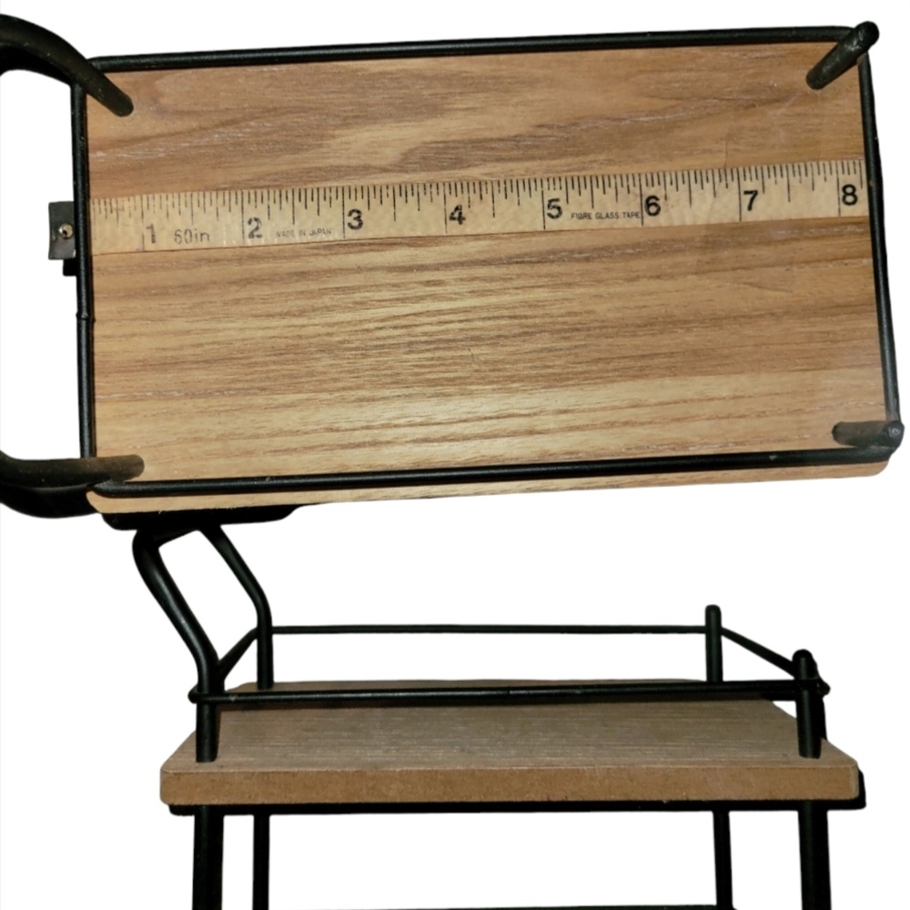 Wood and Metal Mini Table Decor